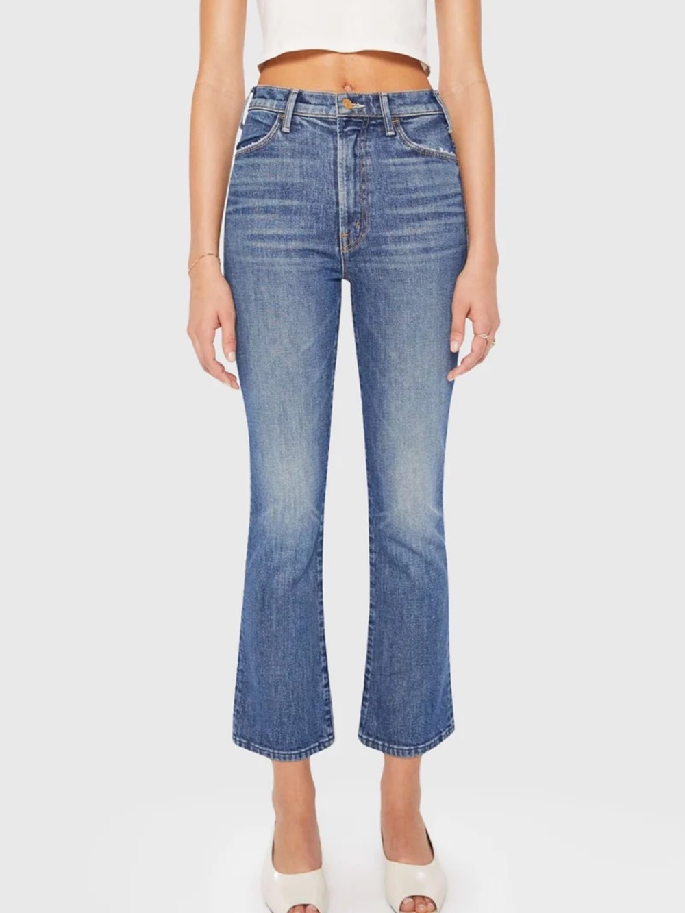 MOTHER The Hustler Ankle Jeans in Bending the Rules